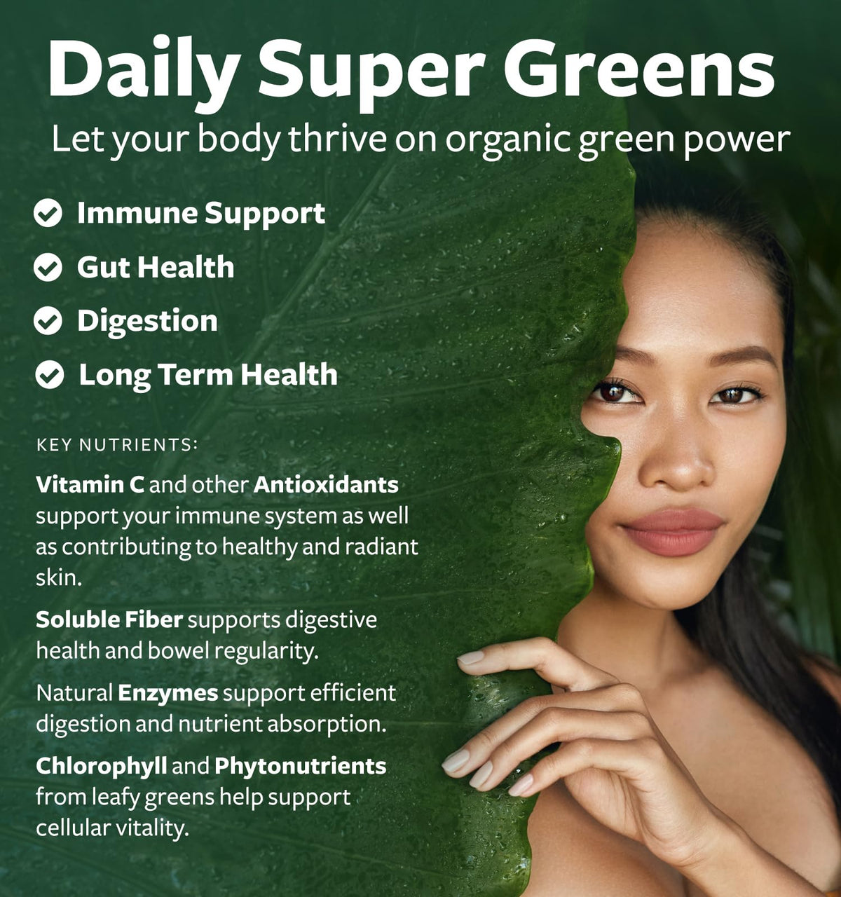 Super Greens & Vitamin C (1-Month Supply) Greens & C Synergy Bundle of Organic Super Greens Powder - Complete Superfood (60 Capsules) & & Vitamin C Immune Support (60 Vegetarian Caps)(Non-GMO) Healths Harmony buy supplements Au