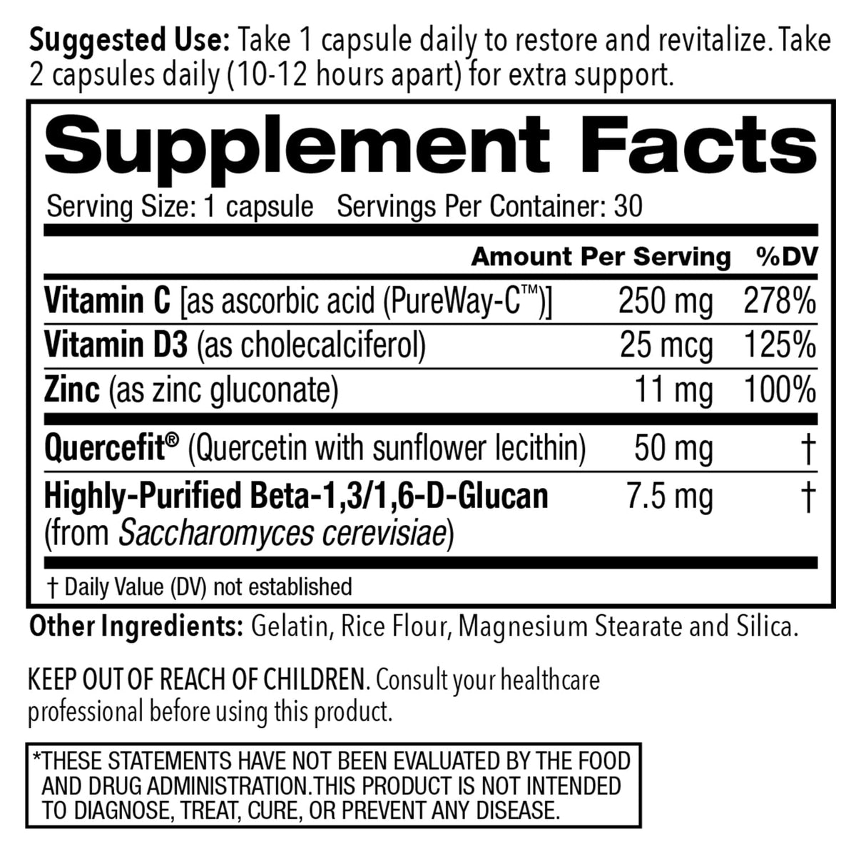 Juvenon AgeRenew Beta Glucan Anti Aging Immunity Support Supplement, Beta Glucan with Zinc Quercetin for Immune Defense Boost Juvenon buy supplements Au