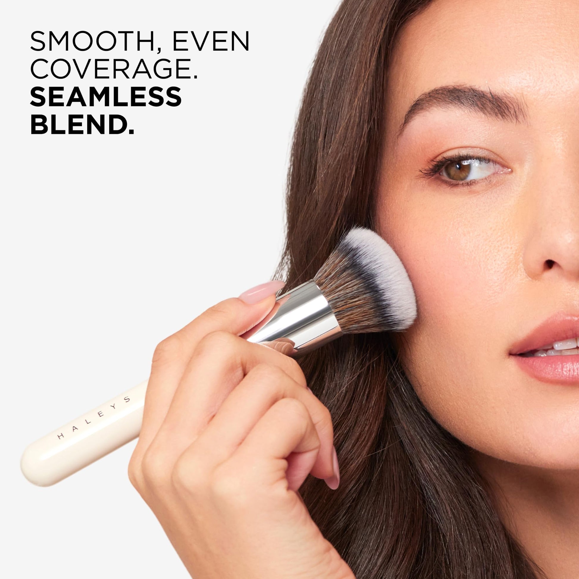 Haleys Beauty Kabuki Foundation Brush For Applying Powder, Foundation, Bronzer, Blush, and Mineral Make up, Soft Bristles, Seamless Blending, Makeup Brushes Essential, Vegan & Cruelty Free HALEYSBuy Supplements Australia