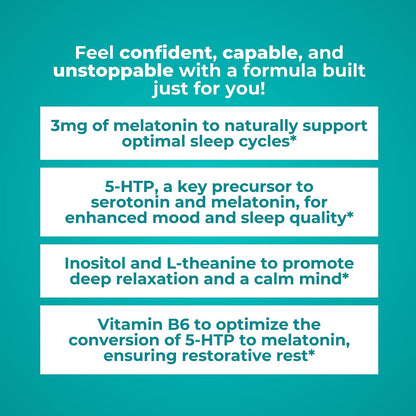 Reignite Wellness by JJ Virgin | Sleep Candy | Chewable 5-HTP Supplement with Inositol, Vitamin B6, Melatonin & L-Theanine for Adults | Lemon Flavor | 60 Tablets