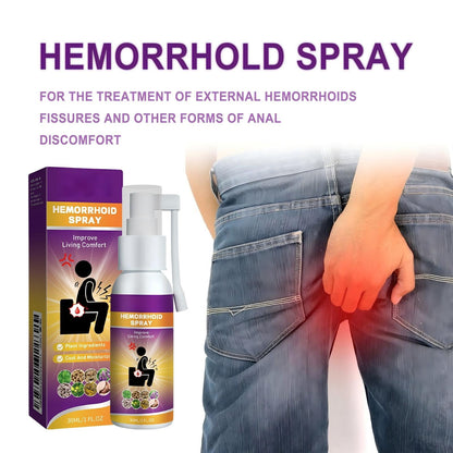 Herbal hemorrhoid Spray relieves Anal Swelling, Pain, itching, discomfort, Repair Meat Ball Broken hemorrhoid Nursing Spray,30ML/1 FL.OZ Aus HealthcareBuy Supplements Australia