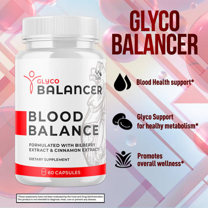 (2 Pack) Glyco Balancer Capsules, Official GlycoBalancer Health Support Pills with All Natural Ingredients, Glyco Balancer Advanced Health Support with Premium Vitamins for Women & Men (120 Capsules) MJO buy supplements Au