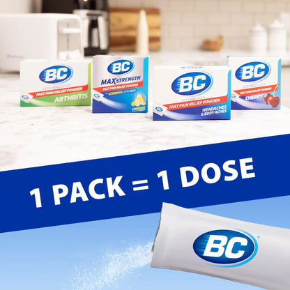 BC Powder Original Strength Pain Reliever, 24 Powder Sticks, 36 Units Display BCBuy Supplements Australia