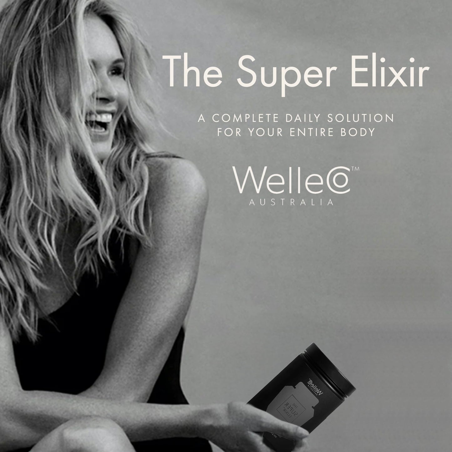 WelleCo The Super Elixir, Daily Greens Powder with Probiotics, Superfoods & Whole Foods, Unflavored Drink Mix for Gut Health, Immunity, Energy, Skin & Hair, 10.5oz Jar WelleCo buy supplements Au