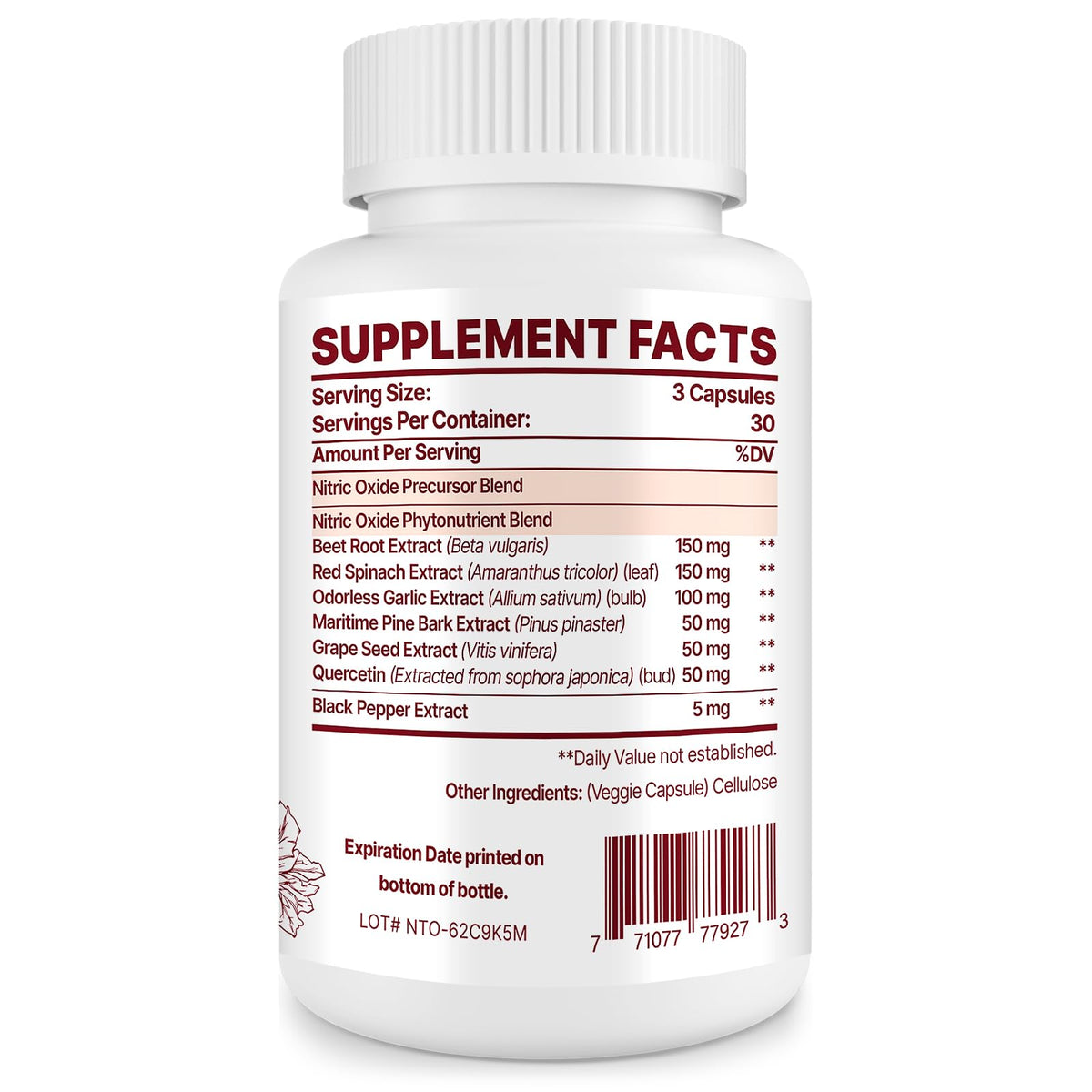 Zdoroviye Nitric Oxide Supplement for Men, 90 Capsules (2 Pack) ZdoroviyeBuy Supplements Australia