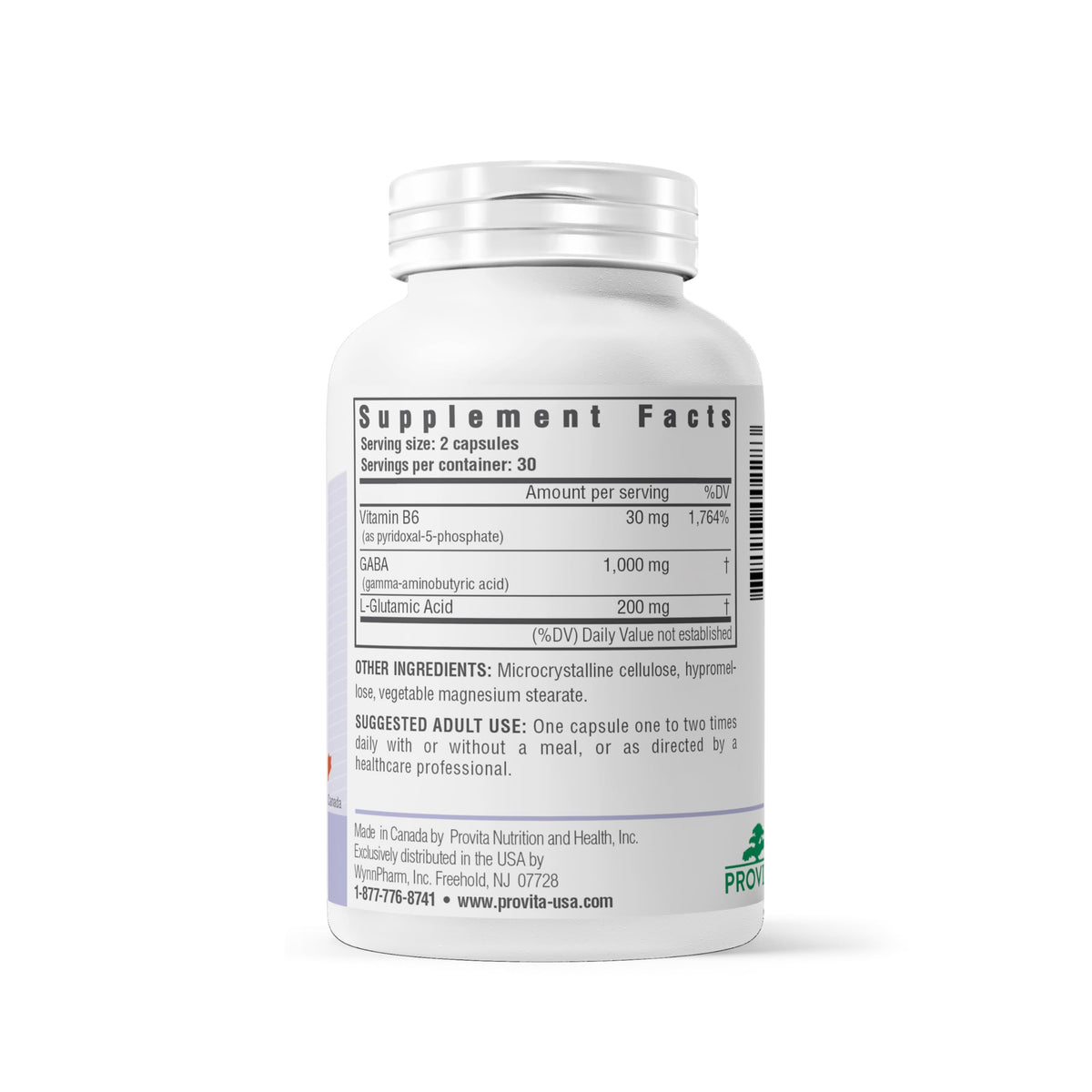 PROVITA Synergistic GABA Complex | GABA Supplement | with B6 & Glutamic Acid | Stress Relief Supplement | Mood Support | Relaxation & Calmness | Brain Support | Mood Enhancer | 60 Veg Capsules PROVITA buy supplements Au