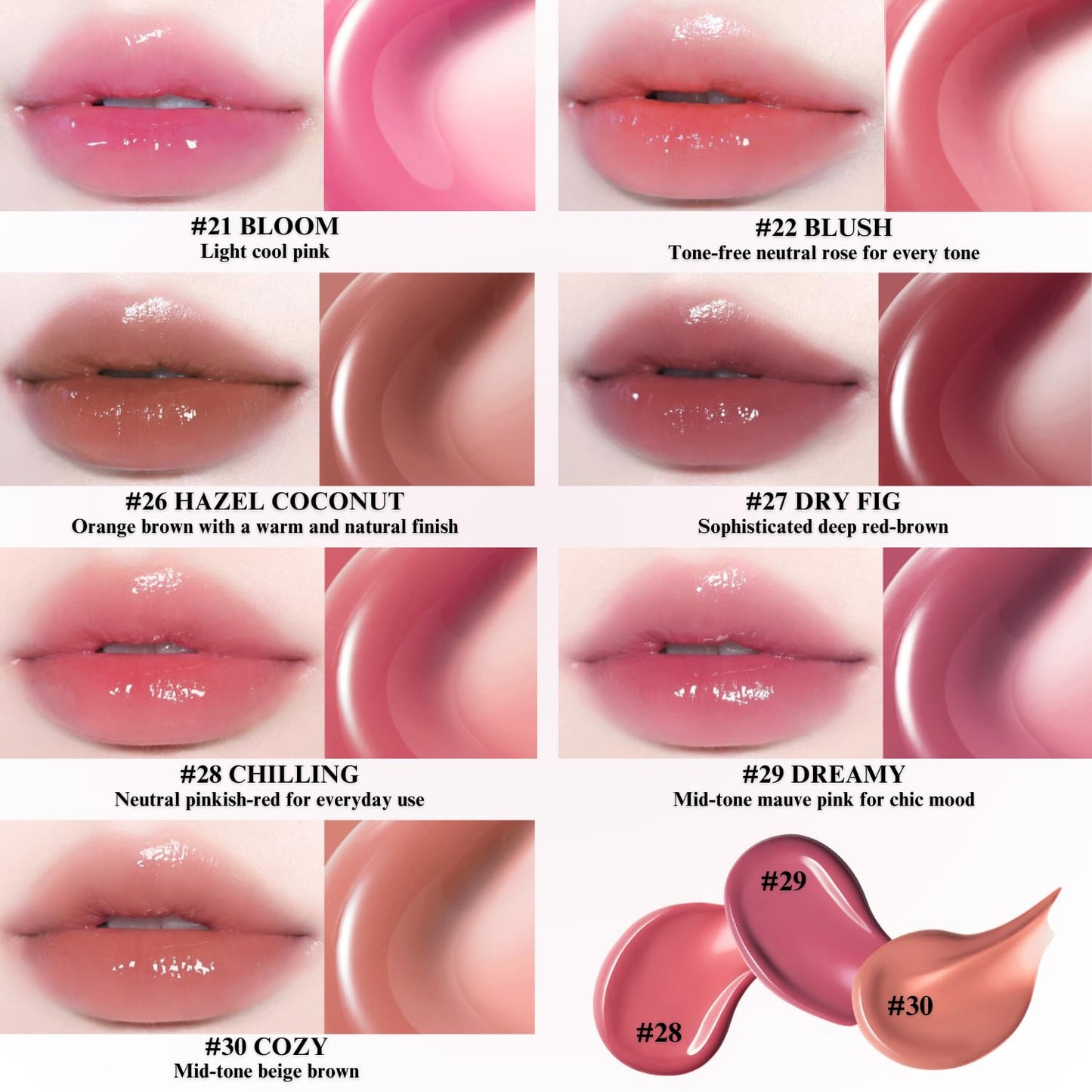 BBIA Glow Tint – Lip Plumping Volumizing Glossy & Glowy Lip Stain Naturally Moisturizing Comfortable Texture Lightweight Long-Lasting Vivid Color Non-Sticky Korean Makeup (30 COZY, Pack of 1) BBI@ BBIABuy Supplements Australia