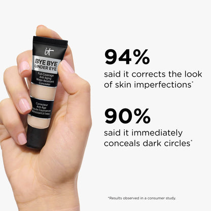 IT Cosmetics Bye Bye Under Eye Concealer (Light Nude) - Water-Resistant, Full Coverage Brightening Concealer For Dark Circles, Fine Lines, Redness & Discoloration, Anti-Aging, 24H Wear - 0.4 fl oz IT CosmeticsBuy Supplements Australia