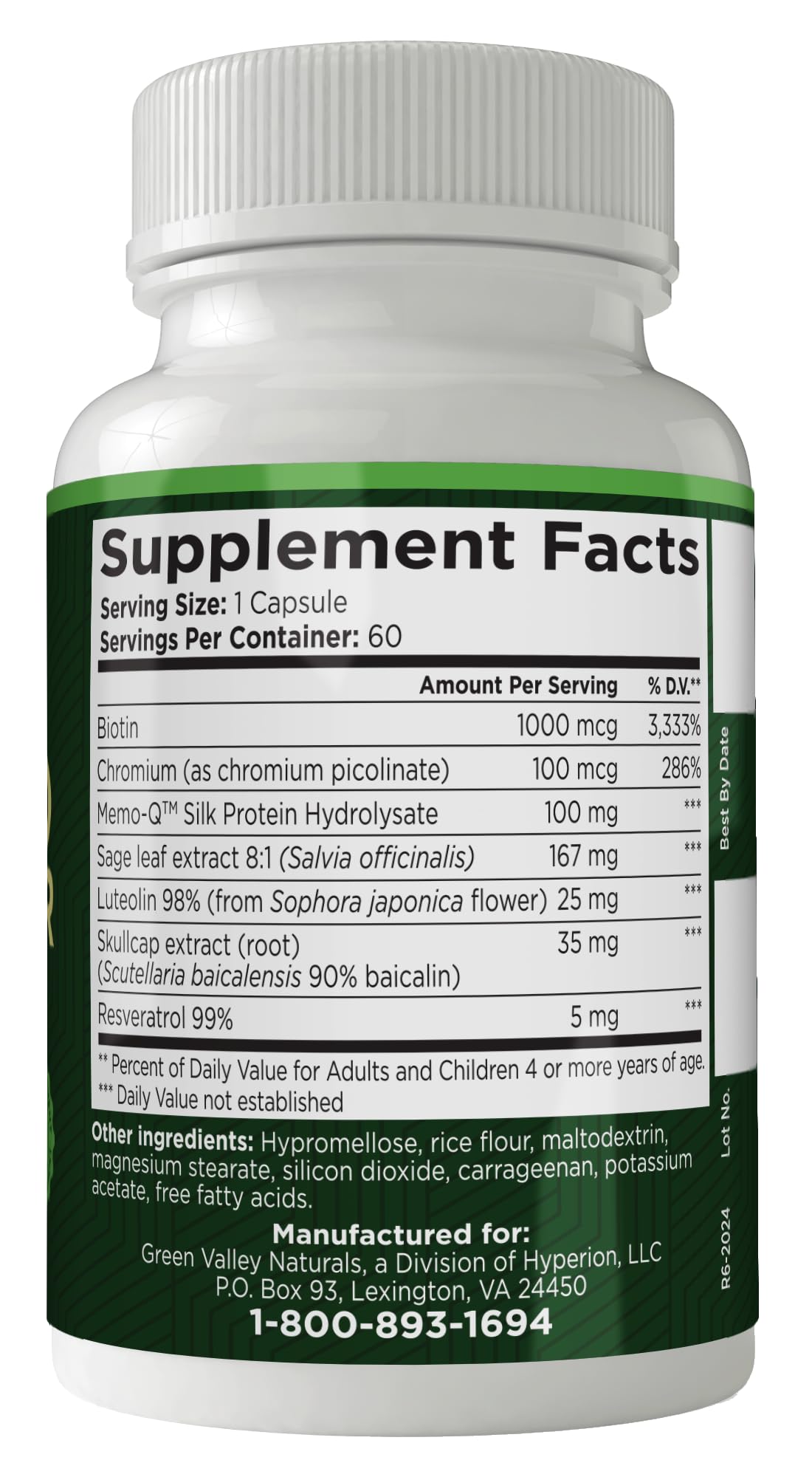 GREEN VALLEY NATURALS - Advanced Brain Power - Supports Healthy, Normal Brain Function, Focus and Concentration, clinically formulated to Support Healthy Brain Clarity. (1 Bottle, 60, Count) GREEN VALLEY NATURALS buy supplements Au
