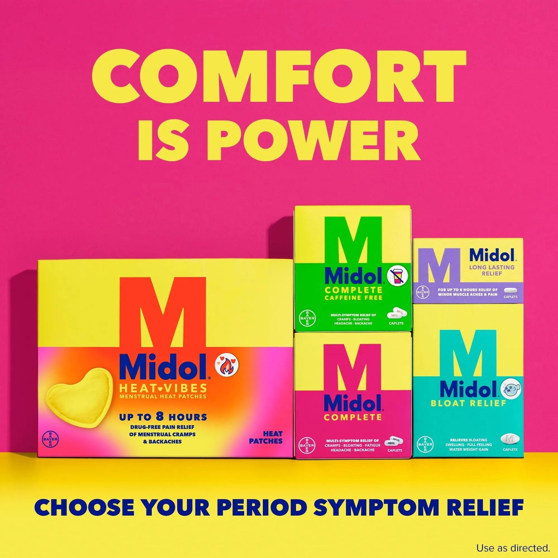 Midol Complete Menstrual Pain Relief Caplets with Acetaminophen for Period Cramps, and Menstrual Symptom Relief - 40 Count (Pack of 3) (Packaging May Vary) MidolBuy Supplements Australia