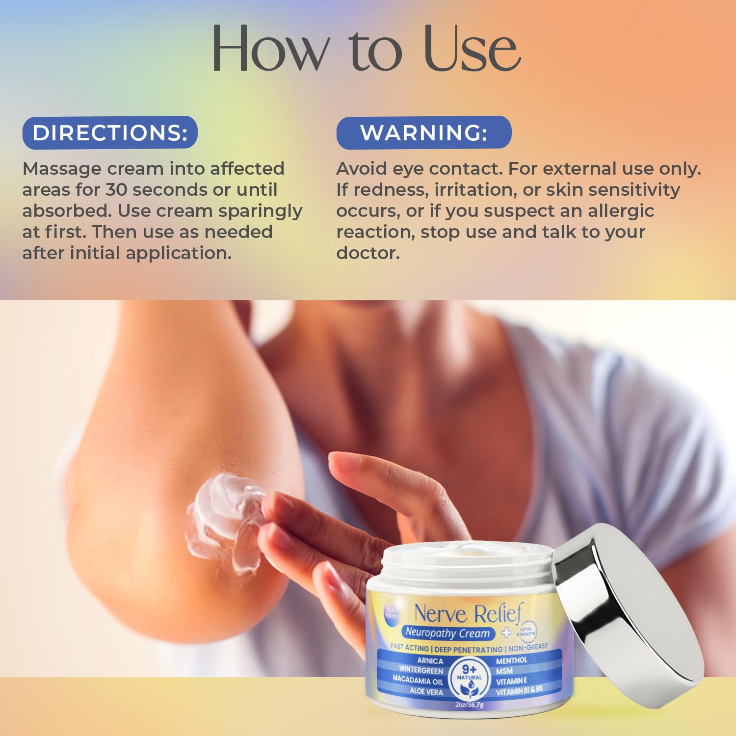 PURPLE CANYON Nerve Pain Relief Cream for Neuropathy – for Feet & Legs | MSM, Arnica, Alpha Lipoic Acid | Fast-Absorbing, Non-Greasy Formula | 2 oz PURPLE CANYONBuy Supplements Australia