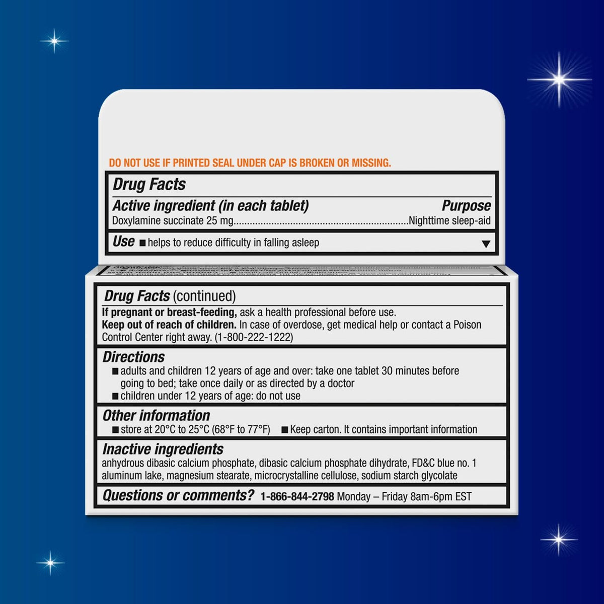 Unisom SleepTabs, Nighttime Sleep-aid, Doxylamine Succinate, 80 Tablets Unisom buy supplements Au