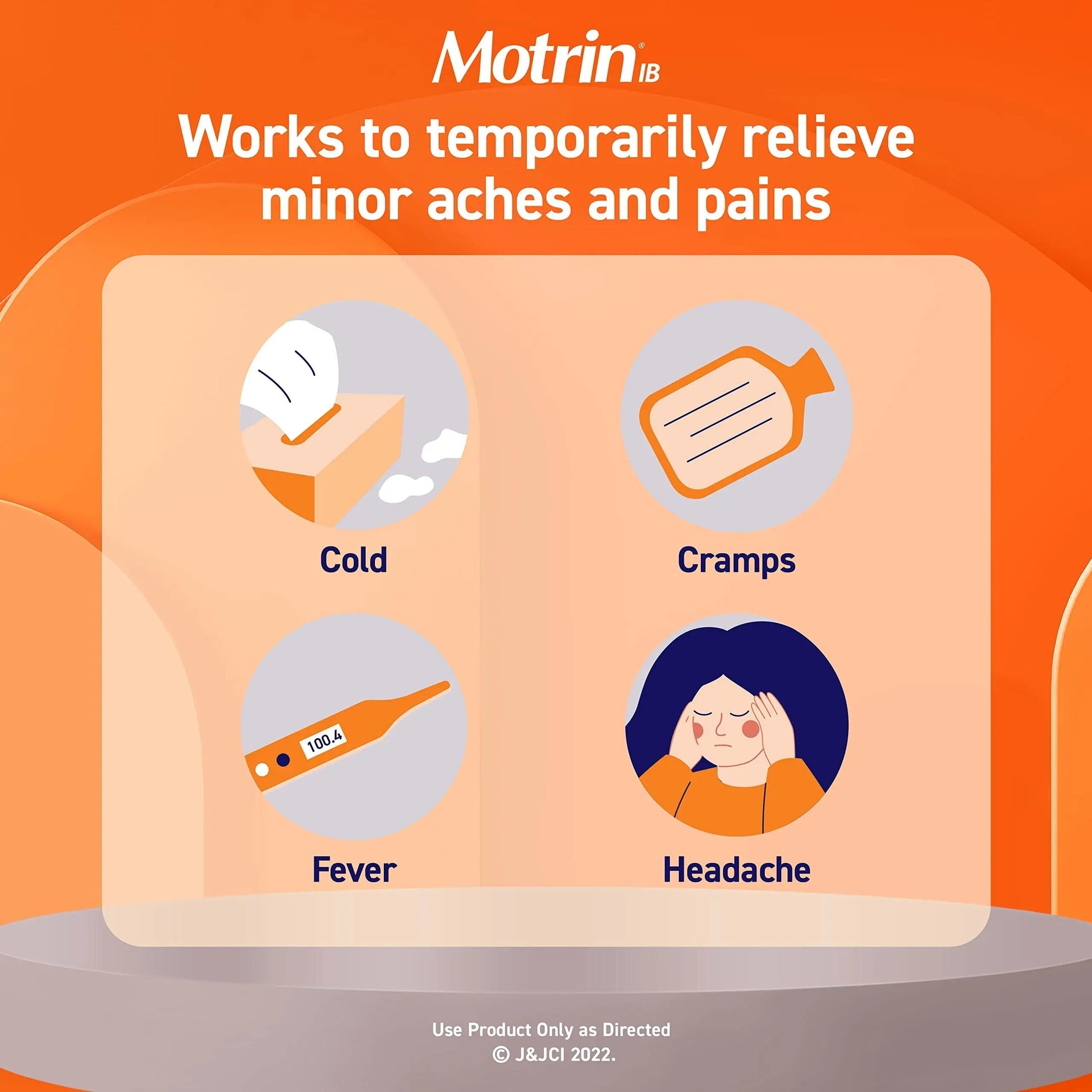 Motrin IB Liquid Gels with 200mg Ibuprofen per Caplet, Pain Reliever & Fever Reducer for Adults, Relief from Minor Arthritis Pain, Muscle Aches, Headache, Menstrual Cramps & Backache, 120 ct MotrinBuy Supplements Australia