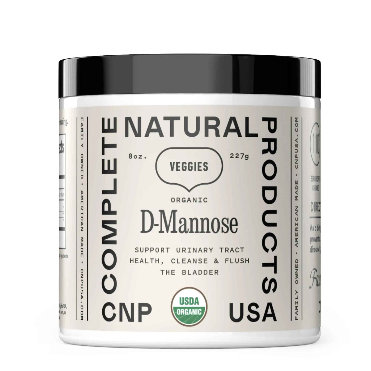 CNP Organic D Mannose Powder 2000mg - Powder D Mannose Supplement for UTI Support, Pure D-Mannose Powder from Guar Beans, Vegan Non GMO Clean Formula, Bladder Urinary Tract Health Supplement Use