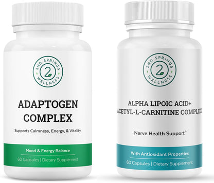 ALA & ALC Complex + Adaptogen Complex Bundle | Energy, Resilience, Cognitive Function, Metabolism, Focus & Daily Wellness