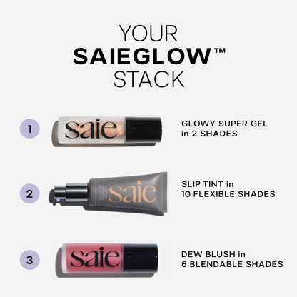 Saie Dew Liquid Blush for Cheeks - Hydrating Cream Blush Stick with a Blendable + Buildable Formula - Skincare Infused Dewy Cheek Tint for a Natural Flush - Glowy Makeup Essential - Sweetie (.40 oz) SaieBuy Supplements Australia