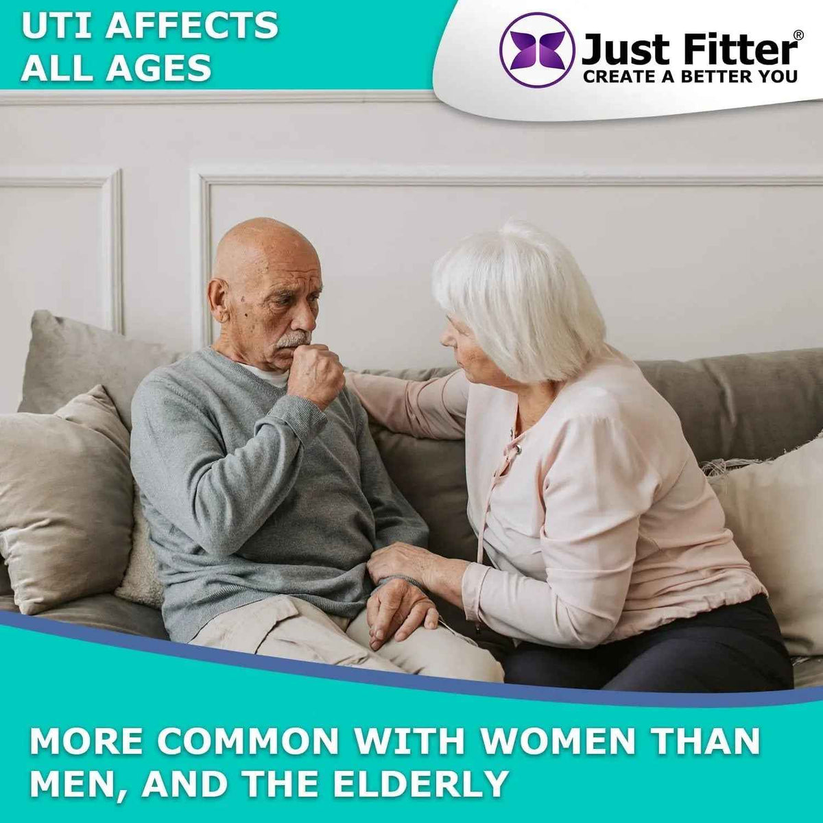 UTI Kit – UTI Test Strips with Emergency Urination Support Bags, 60 Urinary Tract Infection Test Strips with 6 Portable Disposable Urine Bags, Home Urinalysis Test for Leukocytes & Nitrites