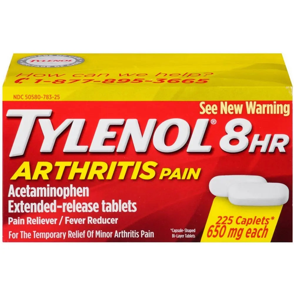 Tylenol 8 Hour Arthritis Pain Reliever Fever Reducer Extended Release Caplet, 225 Count TylenolBuy Supplements Australia