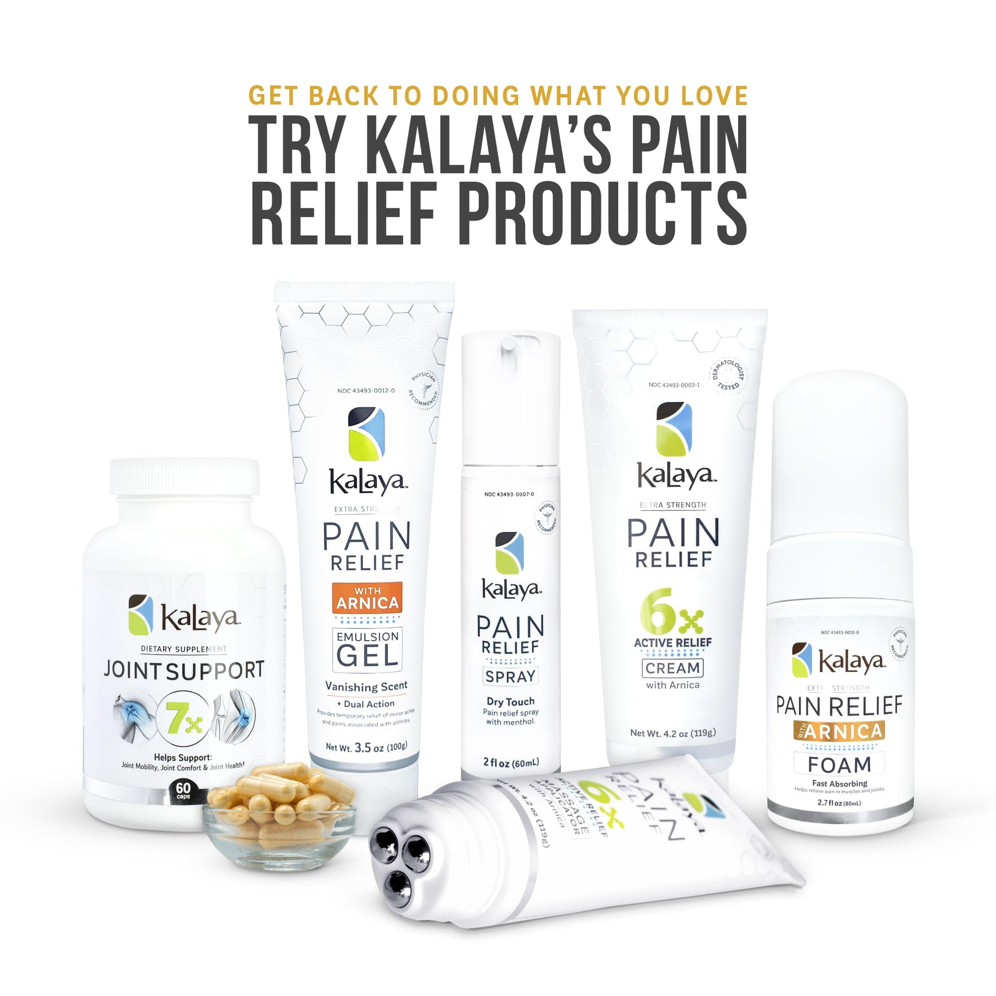 Kalaya Naturals Extra Strength Pain Relief Foam with Arnica - Supports Pain Relief in Muscle & Joints (2.7 Ounces) Kalaya NaturalsBuy Supplements Australia