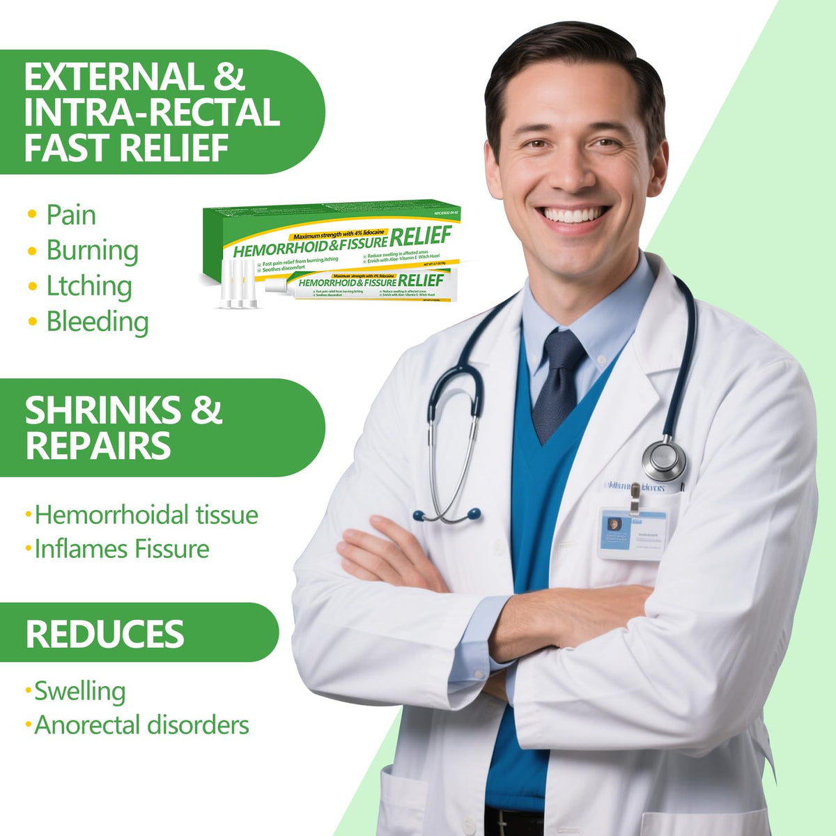 Dr.Goddyik Hemorrhoids and Fissure Relief Cream,Hemorrhoid Ointment for Hemorrhoid Treatment Fast Acting Relief of Pain, Swelling Dr.GoddyikBuy Supplements Australia