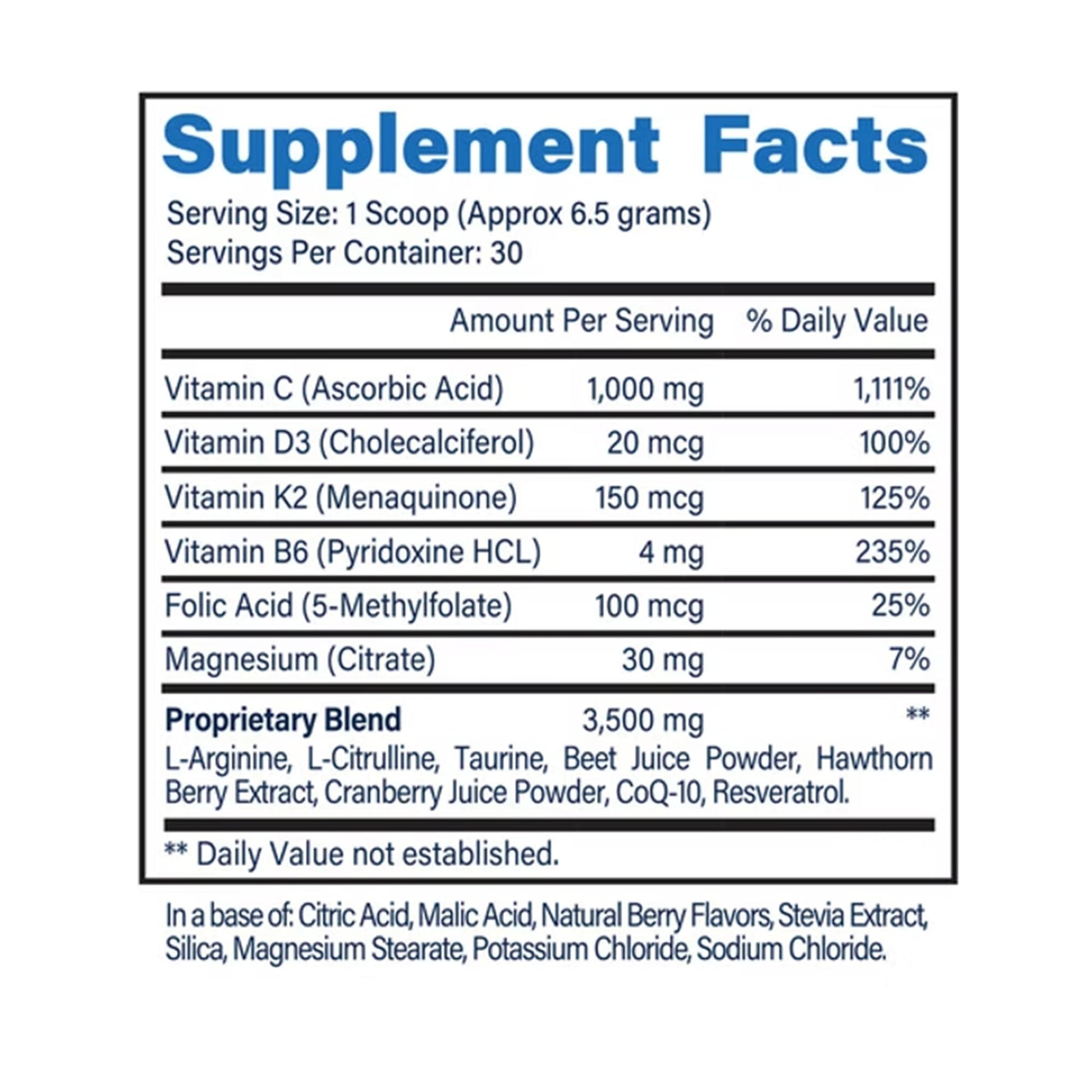 H2O Cardio | Nitric Oxide Supplement Drink | Wellness & Hydration Support | Arginine & Citrulline Powder | Berry Flavored Drink Mix for Daily Activity | Net Wt. 3.35 Ounces H2O CARDIO buy supplements Au