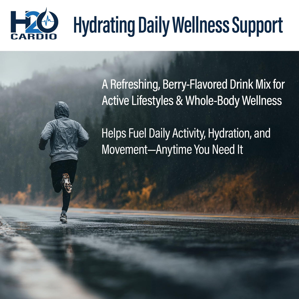 H2O Cardio | Nitric Oxide Supplement Drink | Wellness & Hydration Support | Arginine & Citrulline Powder | Berry Flavored Drink Mix for Daily Activity | Net Wt. 3.35 Ounces H2O CARDIO buy supplements Au