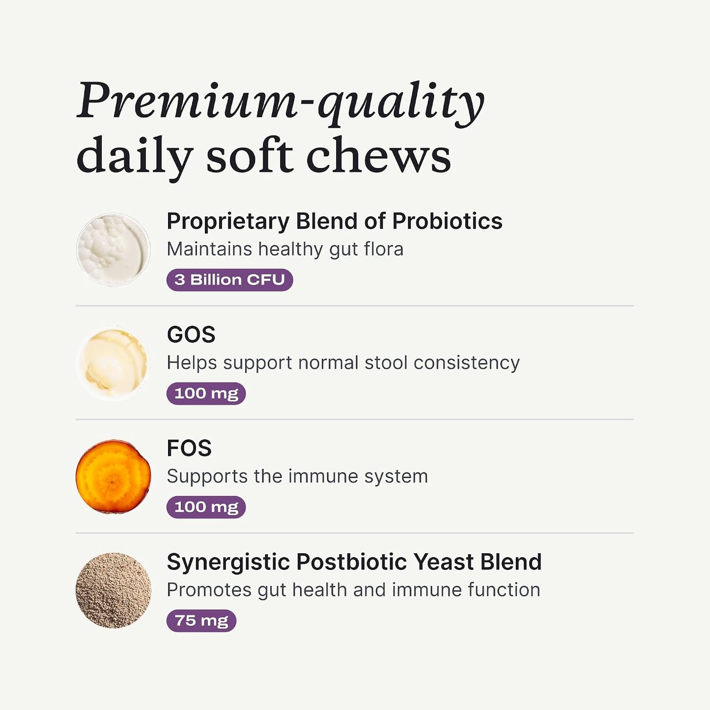 PetLab Co. Probiotic Chews for Dogs, 30 Soft Chews, 3-Pack | 8-strain probiotic blend with prebiotics to support digestive health, skin and seasonal allergy support