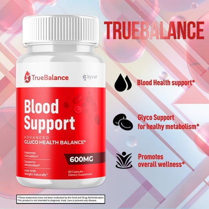 True Balance Capsules, Official TrueBalance Glycogen Support Pills with All Natural Ingredients, Advanced Formula Glyco Support Supplement with Maximum Strength Vitamins for Women & Men (60 Capsules) Syvor buy supplements Au