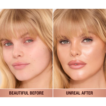 Charlotte Tilbury Unreal Skin Tint & Sheer Glow Hydrating Foundation Stick - Cream Foundation Makeup with Sheer-to-Light Coverage & a Buildable Formula - Blurring, Smoothing & Nourishing - 3 Fair Charlotte TilburyBuy Supplements Australia