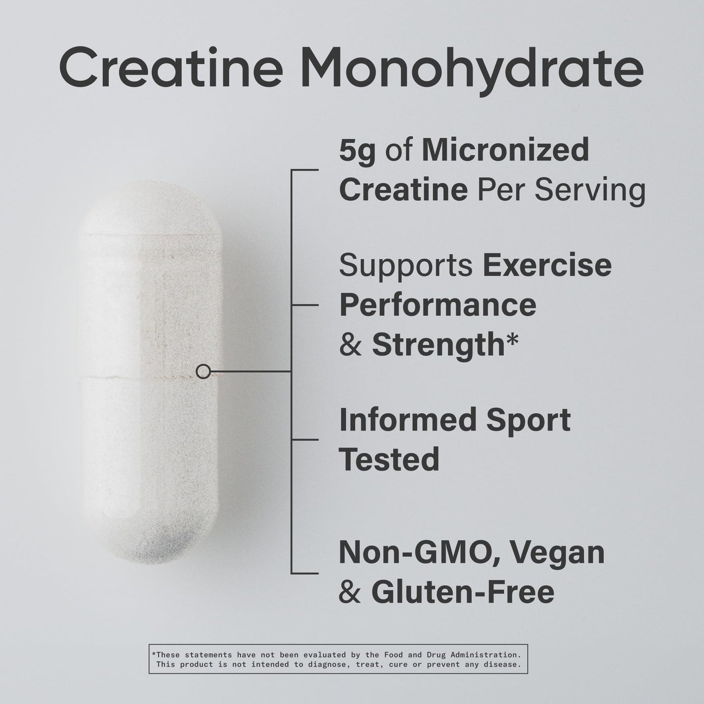 Sports Research® Creatine Monohydrate Capsules - Supports Workout Recovery, Lean Muscle gain, Performance and Strength* - Non-GMO, Vegan Certified - 5g per Servings - 30 Servings Sports Research buy supplements Au