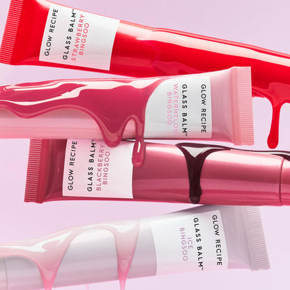 Glow Recipe Glass Balm Lip Treatment - 12Hr Hydrating Lip Balm & Moisturizer with Hyaluronic Acid to Smooth, Plump & Protect from Dryness, High Shine Finish - Clear Tint, Ice Bingsoo (15 ml) Glow RecipeBuy Supplements Australia
