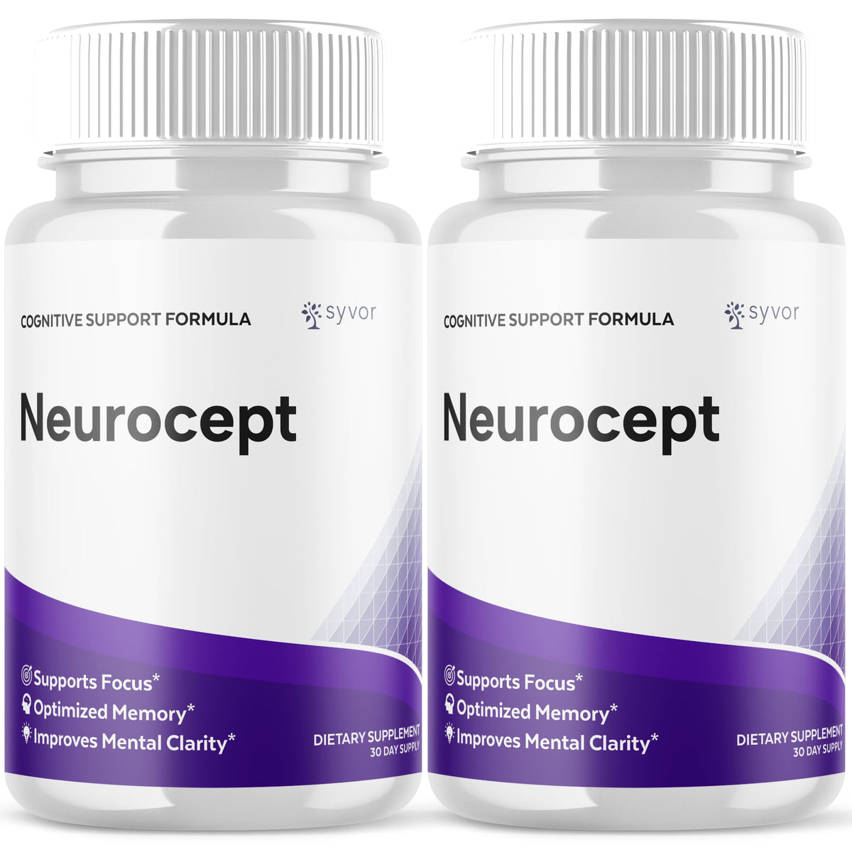 (2 Pack) Neurocept Capsules, Official Neurocept Brain Supplement Pills with All Natural Ingredients, Advanced Formula Support Pills with Max Strength Premium Vitamins for Women & Men (120 Capsules) SyvorBuy Supplements Australia