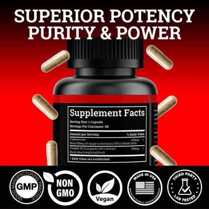 Black Forest Turkesterone Tongkat Ali Supplement 1000mg per Serving (Max Purity 95%) Turkesterone Supplement for Men (Tongkat Ali for Men Longjack 200:1) Similar to Tongkat Ali Fadogia Agrestis Black ForestBuy Supplements Australia