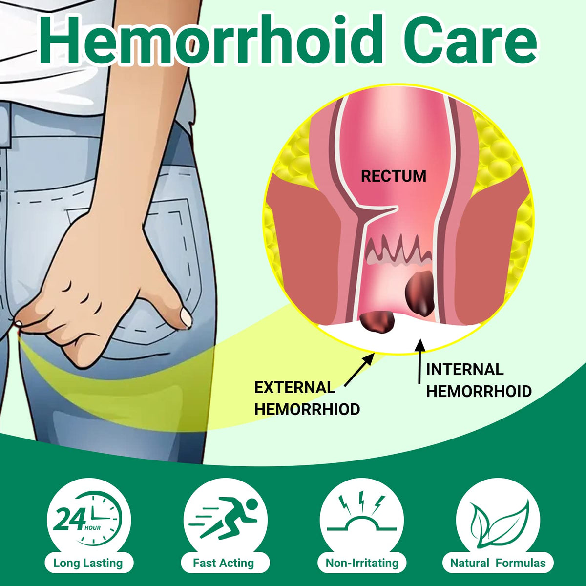 Hemorrhoid Treatment Ointment, Maximum Strength Treatment & Fast Relief for Pain, Itching, Burning, Swelling, Fissure, Bleeding, Discomfort, Long-Lasting Internal & External Hemorrhoid Cream, (2-Pack) LMNOOPBuy Supplements Australia