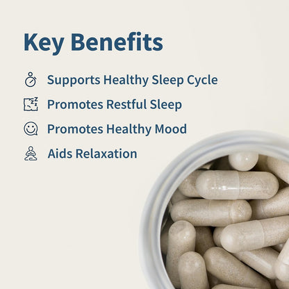 Snap Supplements Sleep Complex, Melatonin & Valerian Root, 60 Capsules | Natural Sleep Aid Supports Relaxation, Restful Deep Sleep & Nighttime Recovery, Gluten-Free, Non-GMO, Vegan