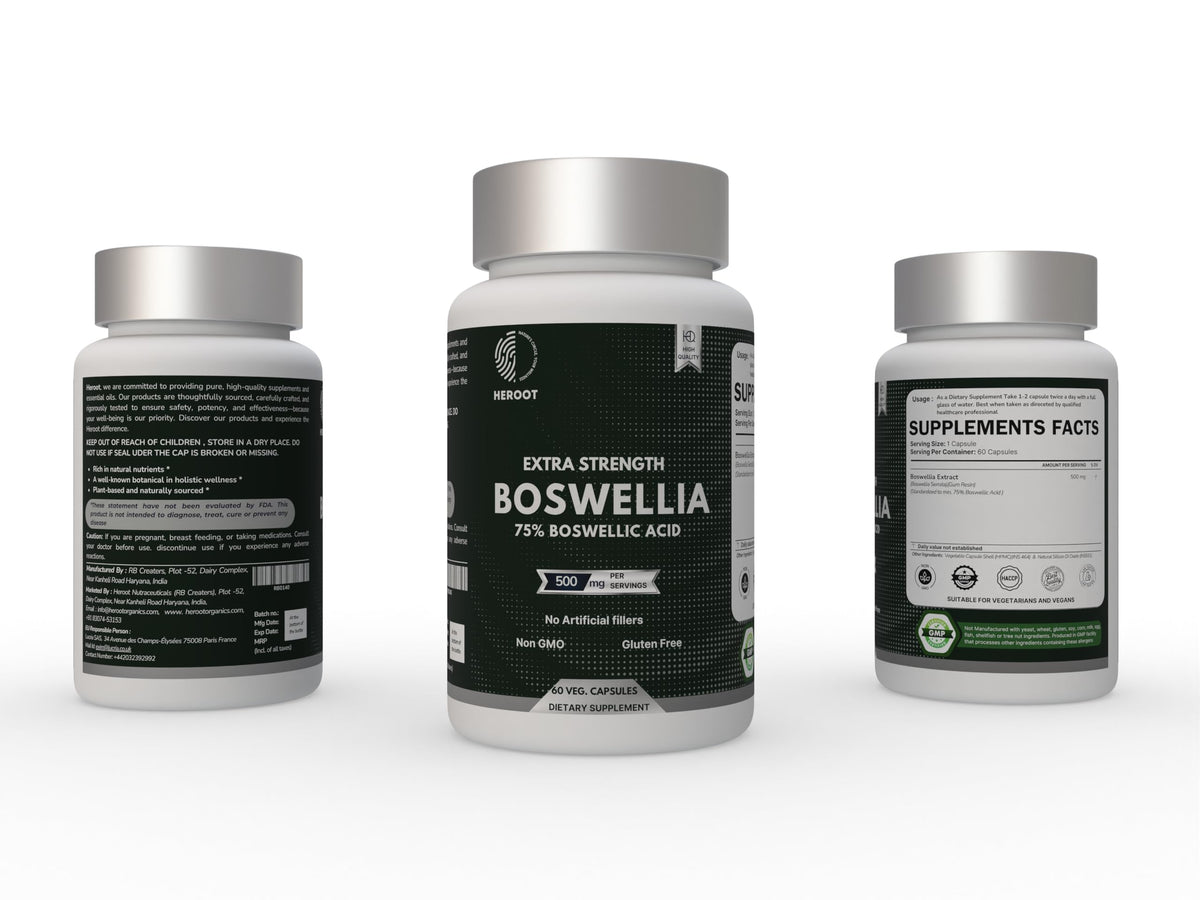 Heroot Boost Joint Mobility with 75% Extra Strength Boswellia Serrata Extract, 120 Capsules HerootBuy Supplements Australia
