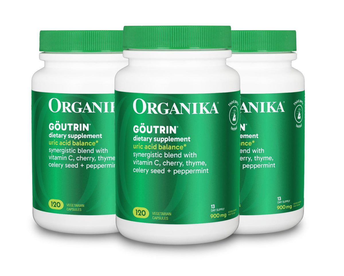Organika Goutrin Supplement - 120ct, Pack of 3 OrganikaBuy Supplements Australia