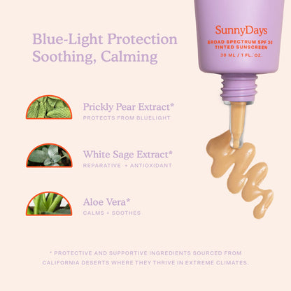 Tower 28 SunnyDays SPF 30 Tinted Moisturizer - 2-in-1 Buildable Coverage Foundation + Mineral Sunscreen for Face - Zinc Oxide, Aloe & Prickly Pear for Sensitive Skin - 15/Light Warm (1 oz) Tower 28Buy Supplements Australia
