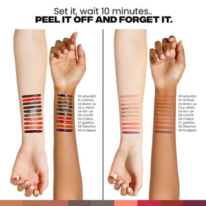 Sacheu Lip Liner STAY-N Peel Off Lip Stain — Long Lasting Waterproof Lip Tint with Hyaluronic Acid & Vitamin E — Transfer Proof Matte Finish, Vegan & Cruelty-Free (p-INKED) SacheuBuy Supplements Australia