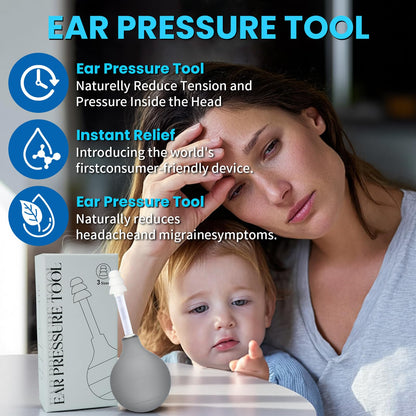 Migraine & Ear Pressure Relief Device | Tension Headache, Ear Ache & Airplane Pressure Relief | Drug-Free Migraine Relief Products Gift for Sufferers（Gray） UnalakleetBuy Supplements Australia