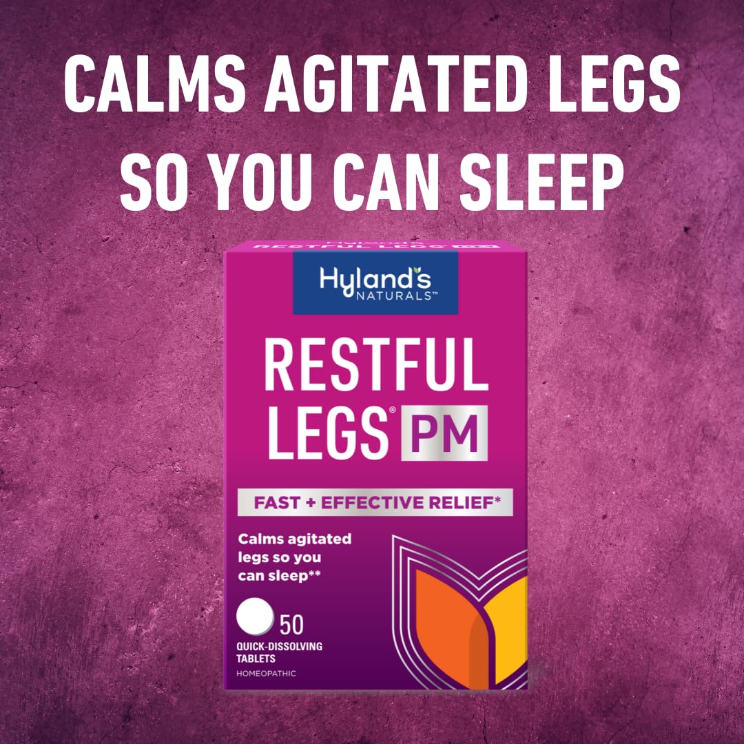 Hyland's Restful Legs PM, Nighttime Formula, Calms Agitated Legs so You Can Sleep, 50 Quick Dissolving Tablets Hyland's buy supplements Au