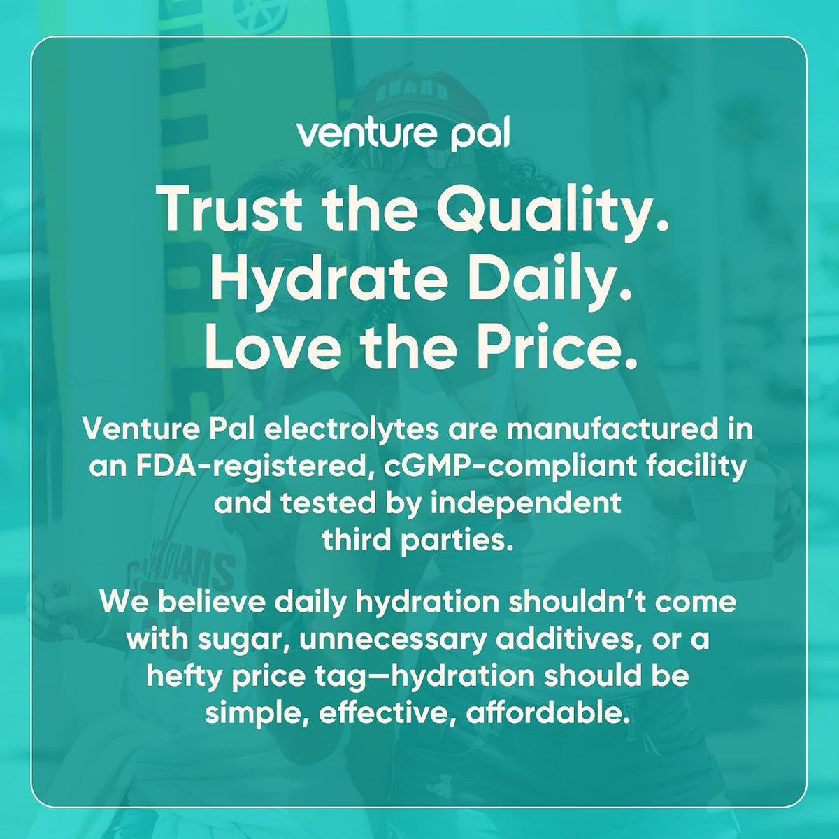 Venture Pal Sugar Free Electrolyte Powder Packets - Liquid Daily IV Drink Mix for Rapid Hydration & Party Recovery | 5 Vitamins & 7 Electrolytes| Keto Friendly | Non-GMO | Certified Vegan | 16 Sticks