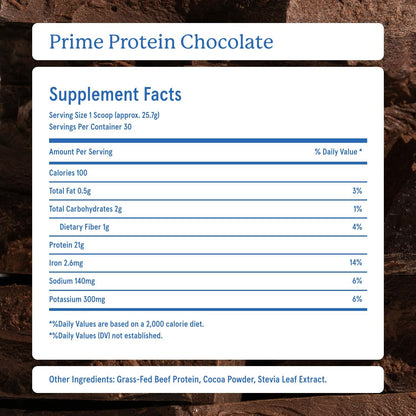 Equip Foods Chocolate Prime Protein Powder - Salted Caramel (x2) & Chocolate (x2) - Grass-Fed Isolate Beef Protein Powder - Paleo and Gluten Free - Helps Build and Repair Tissue