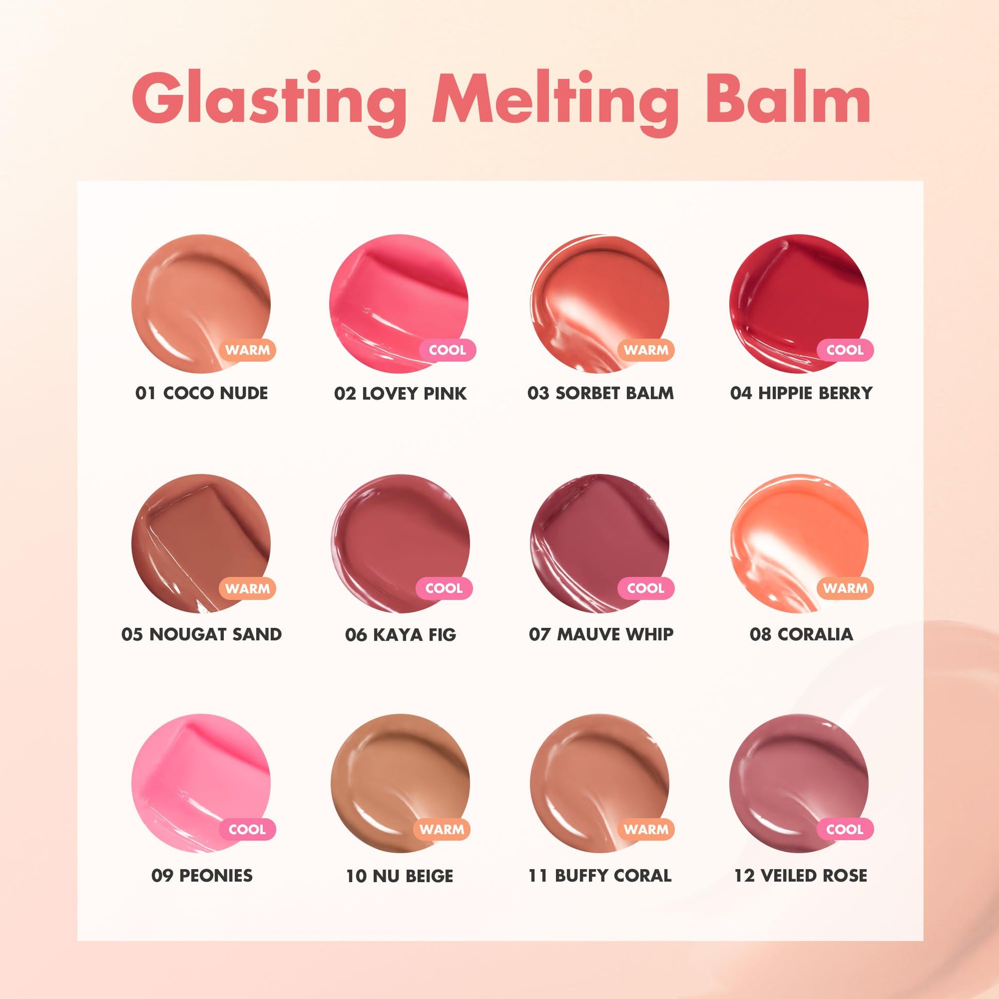 rom&nd GLASTING MELTING BALM #06 Kaya Fig - Vegan K-Beauty Tinted Lip Balm for Crystal Water-Gloss Shine, Deep Hydration & MLBB Rosy Nude Color | Non-Sticky, Long-Lasting Comfort for All Ages rom&ndBuy Supplements Australia