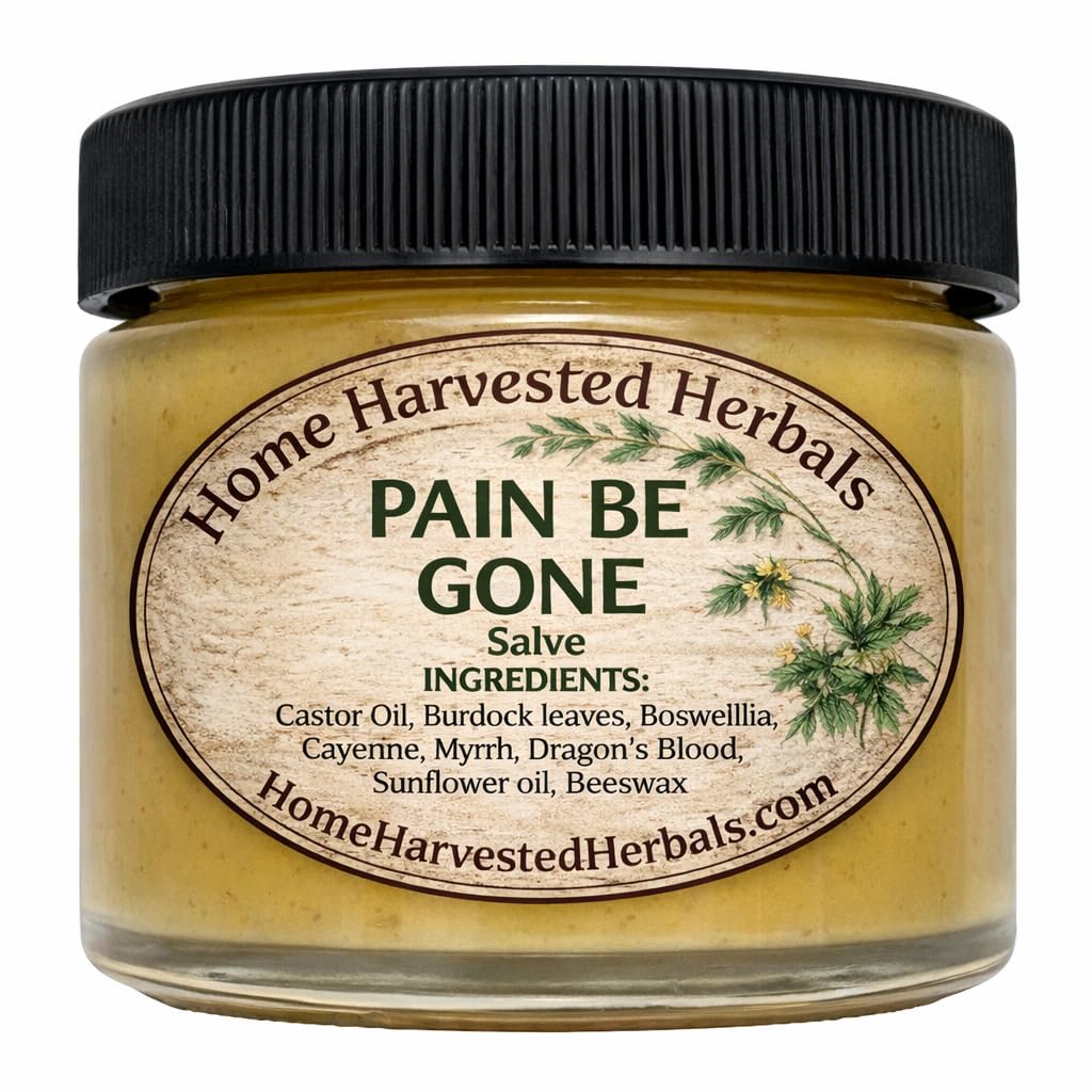 Pain Relief Herbal Salve – 2 oz – Home Harvested Herbals – Natural Relief for Aches, Muscles & Joint Discomfort Home Harvested HerbalsBuy Supplements Australia