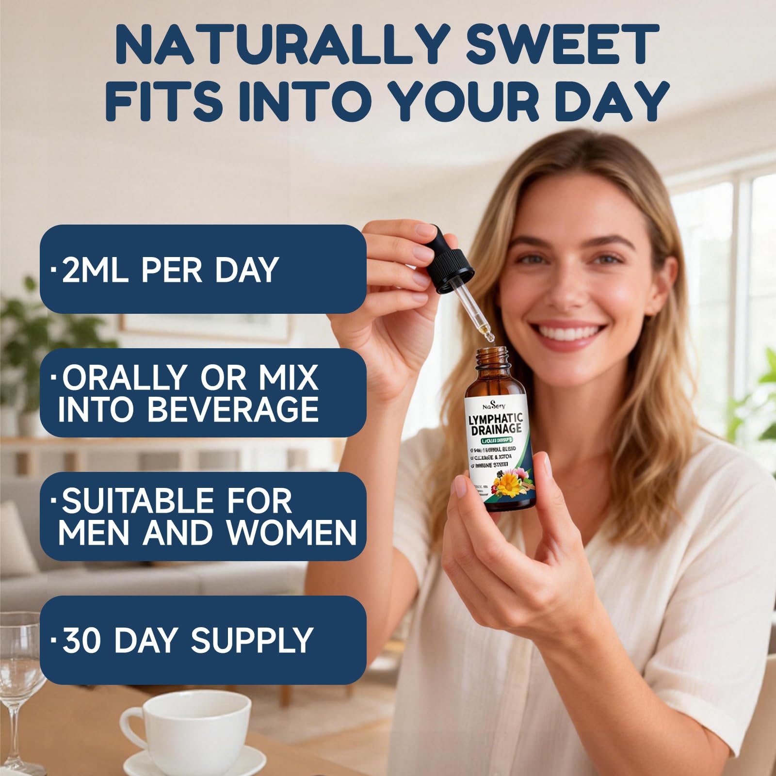 NaSeny Lymphatic Drainage Drops, 9 IN1 Lymphatic Drainage Supplements for Detox & Cleanse, Immune System Support with Echinacea, Elderberry, Dandelion, Arctium Lappa, 2 FL OZ NaSeny buy supplements Au