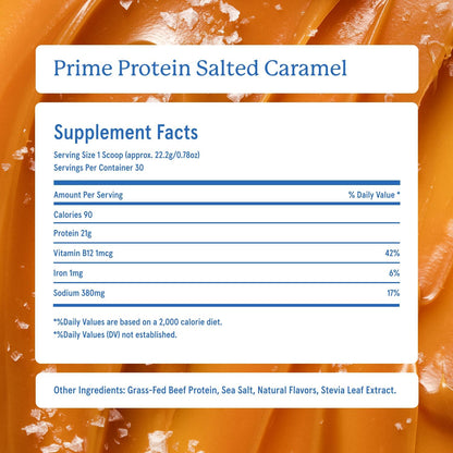 Equip Foods Prime Protein Powder Vanilla & Prime Protein Powder Salted Caramel