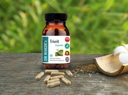 DR WAKDE'S Trivrit Capsules (Nishottar, 60 Veg Caps, Plant-Based Supplement, Ayurvedic Herb, All Natural, Vegan) DR WAKDE's buy supplements Au