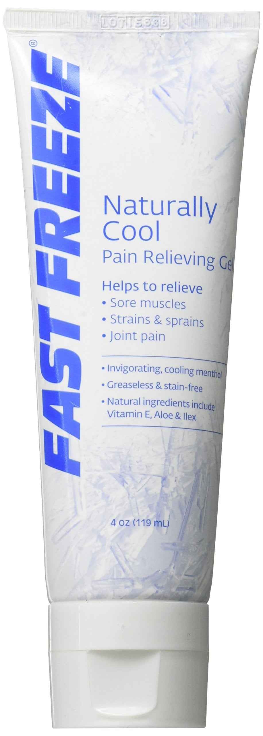 Fast Freeze All-Natural Cooling Pain Relief Therapy: Gel Tube, 4 fl oz