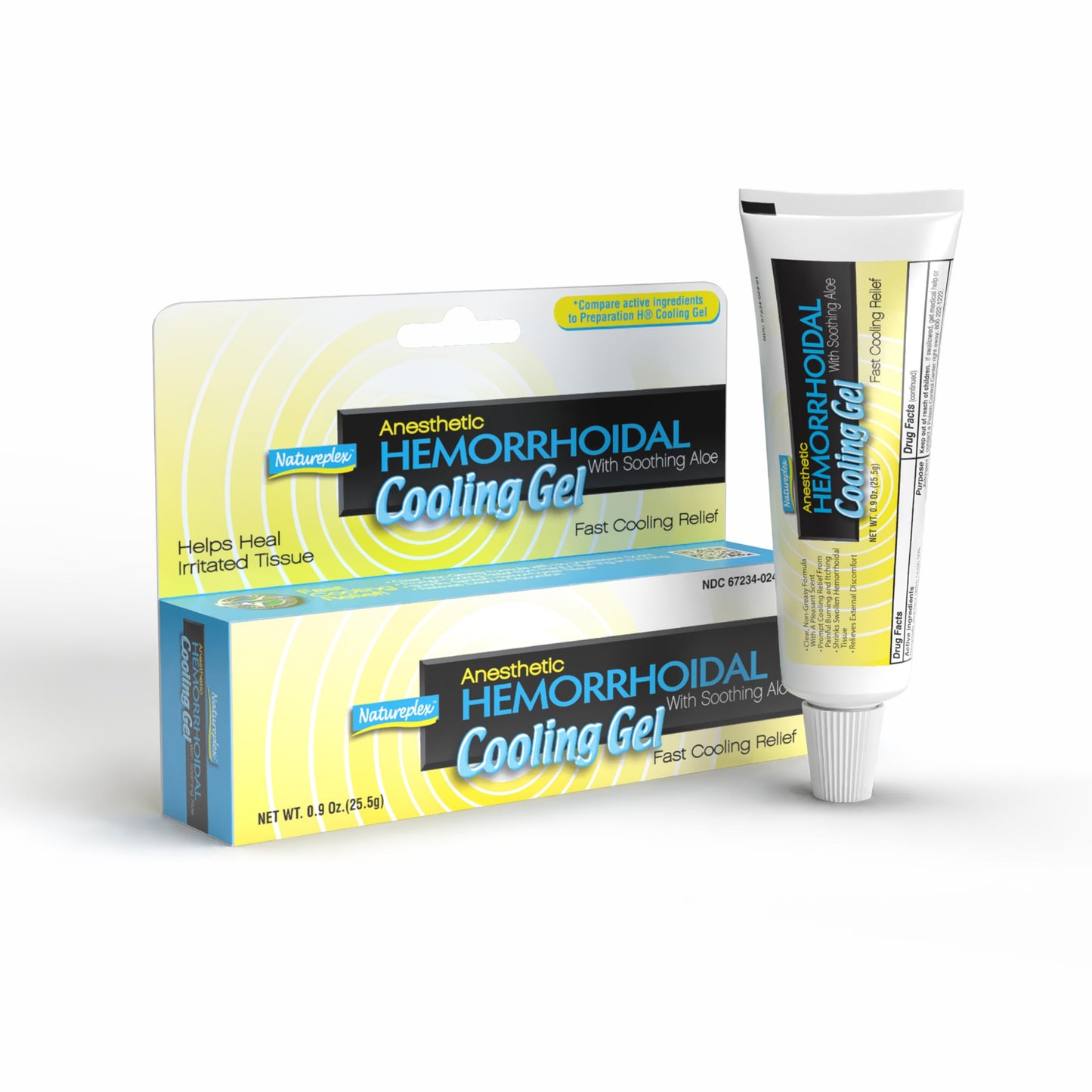Natureplex Hemorrhoidal Cooling Gel with Witch Hazel, Aloe, and Phenylephrine for Maximum Relief, 0.9 oz (Pack of 4) - Made in USA NatureplexBuy Supplements Australia
